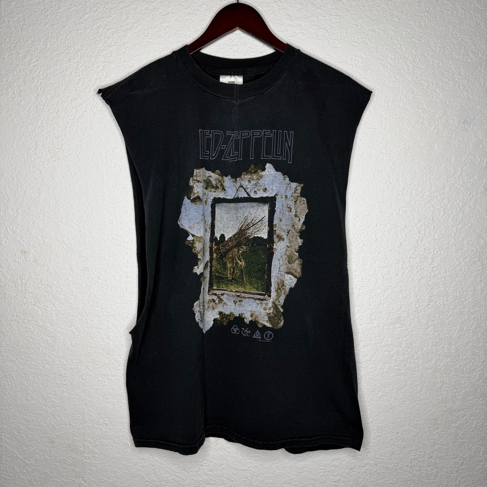 Winterland Led Zeppelin 1999 Vintage Muscle TShirt Sleeveless Top Large Black